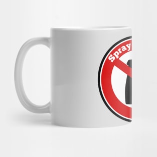 Spray free area Mug